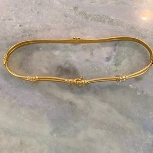 Vintage metal slinky stretch belt